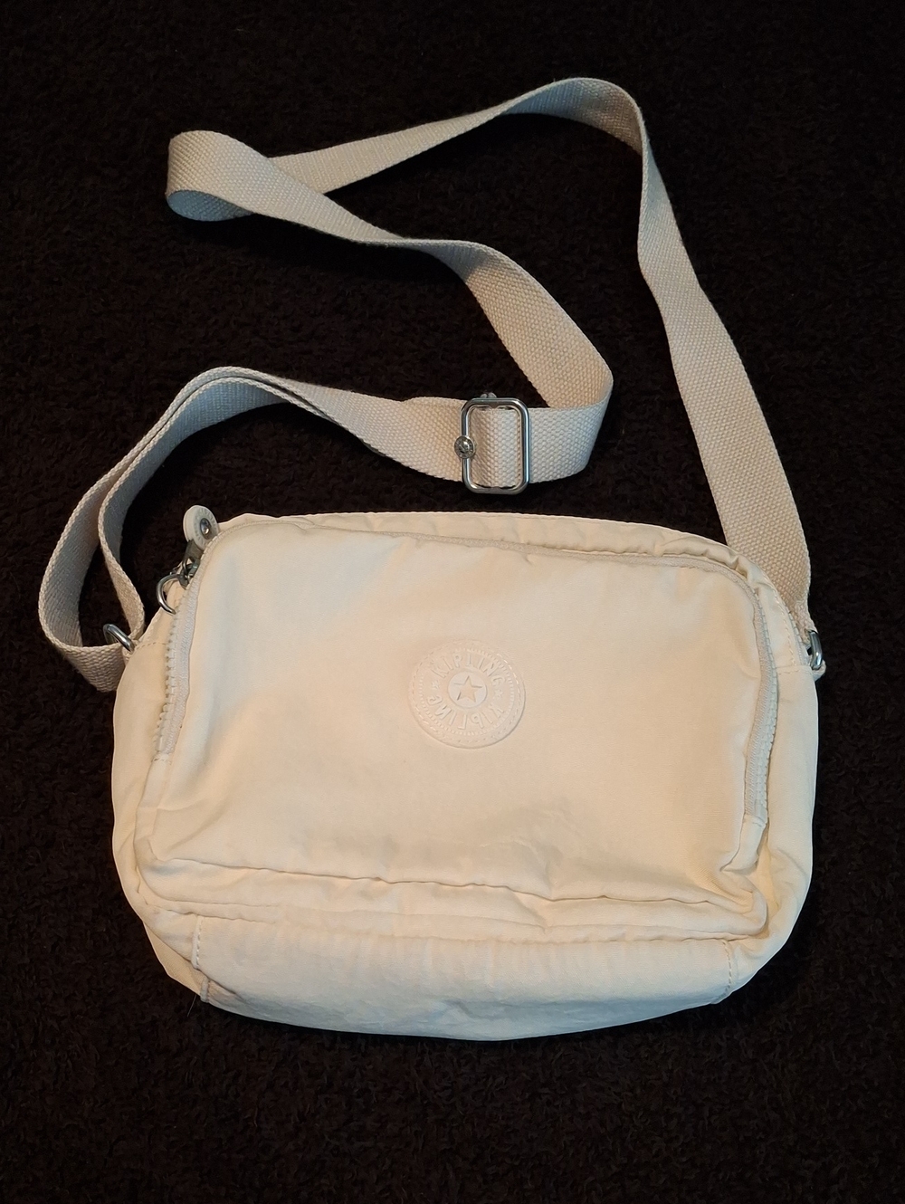 Kipling Silen Light Cream Crossbody Shoulder Bag - Casual Everyday Carry